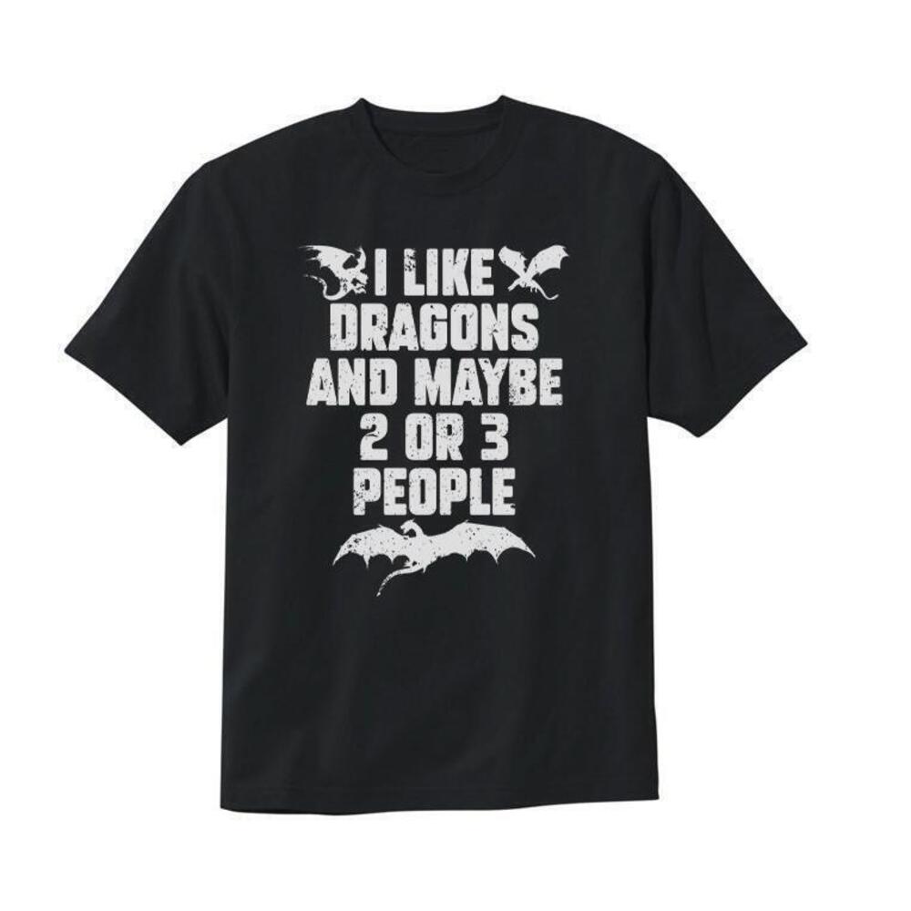 I Like Dragons And Maybe 2 Or 3 People Tshirt